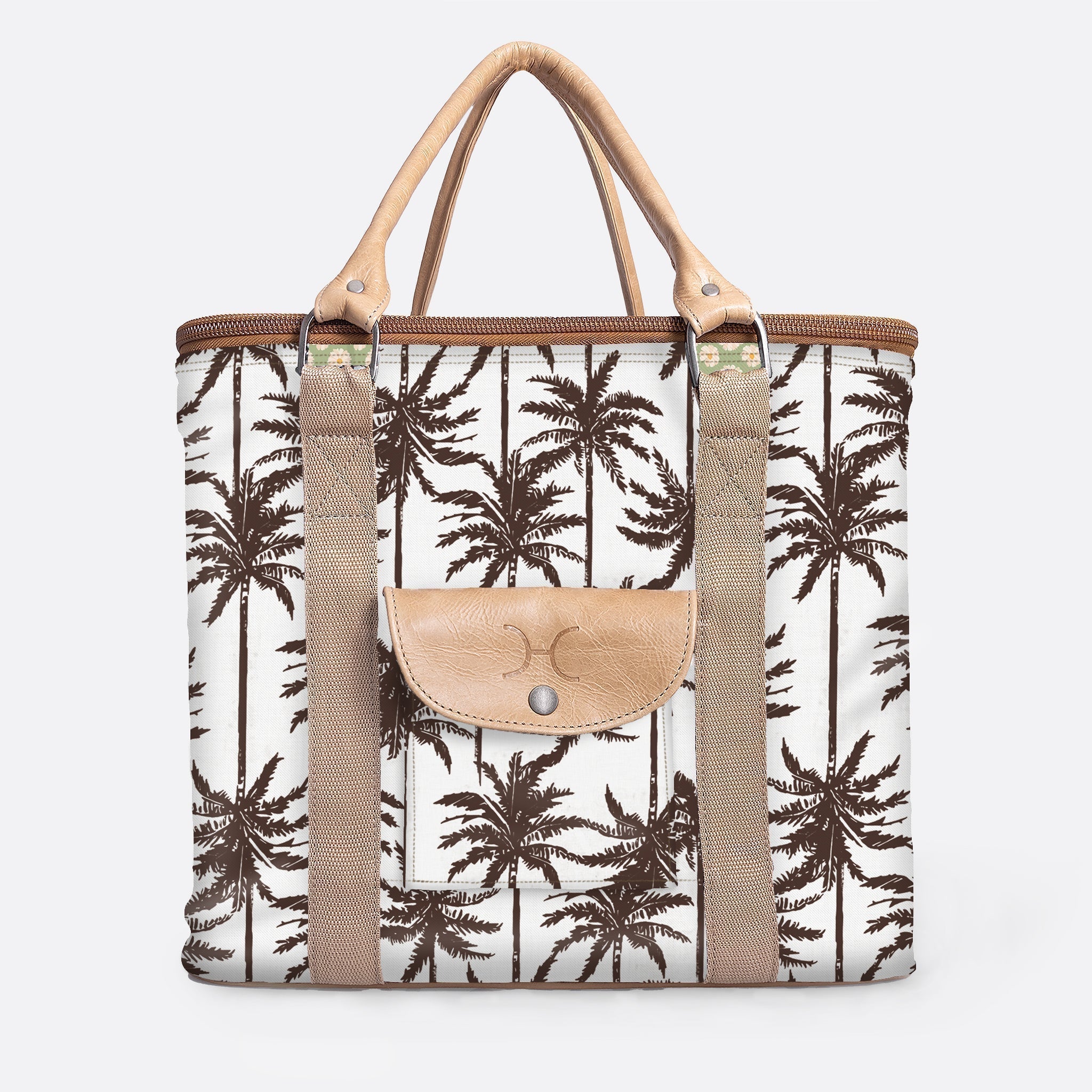 25l Box Cooler | Laminated Fabric with Genuine Leather & Hard Inner | Corporate Palm – Neutral Box Cooler by Thandana