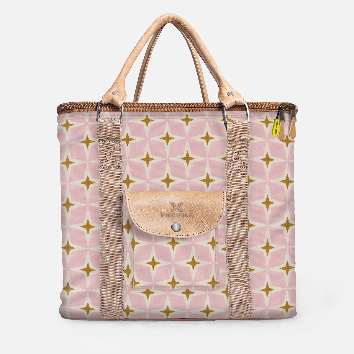 25l Box Cooler | Laminated Fabric with Genuine Leather & Hard Inner | Corporate Nova - Blush Box Cooler by Thandana