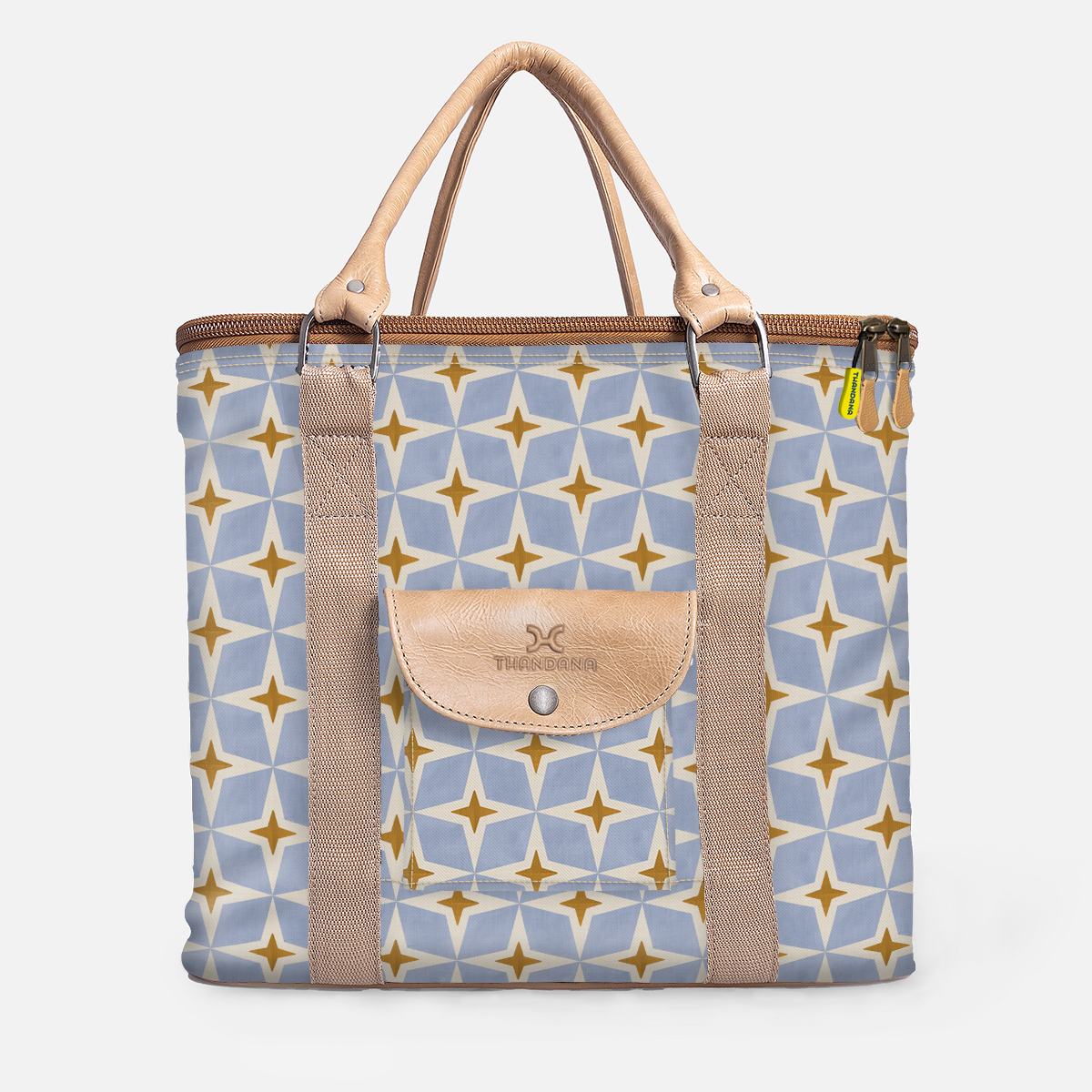 25l Box Cooler | Laminated Fabric with Genuine Leather & Hard Inner Bin Nova - Mist Box Cooler by Thandana