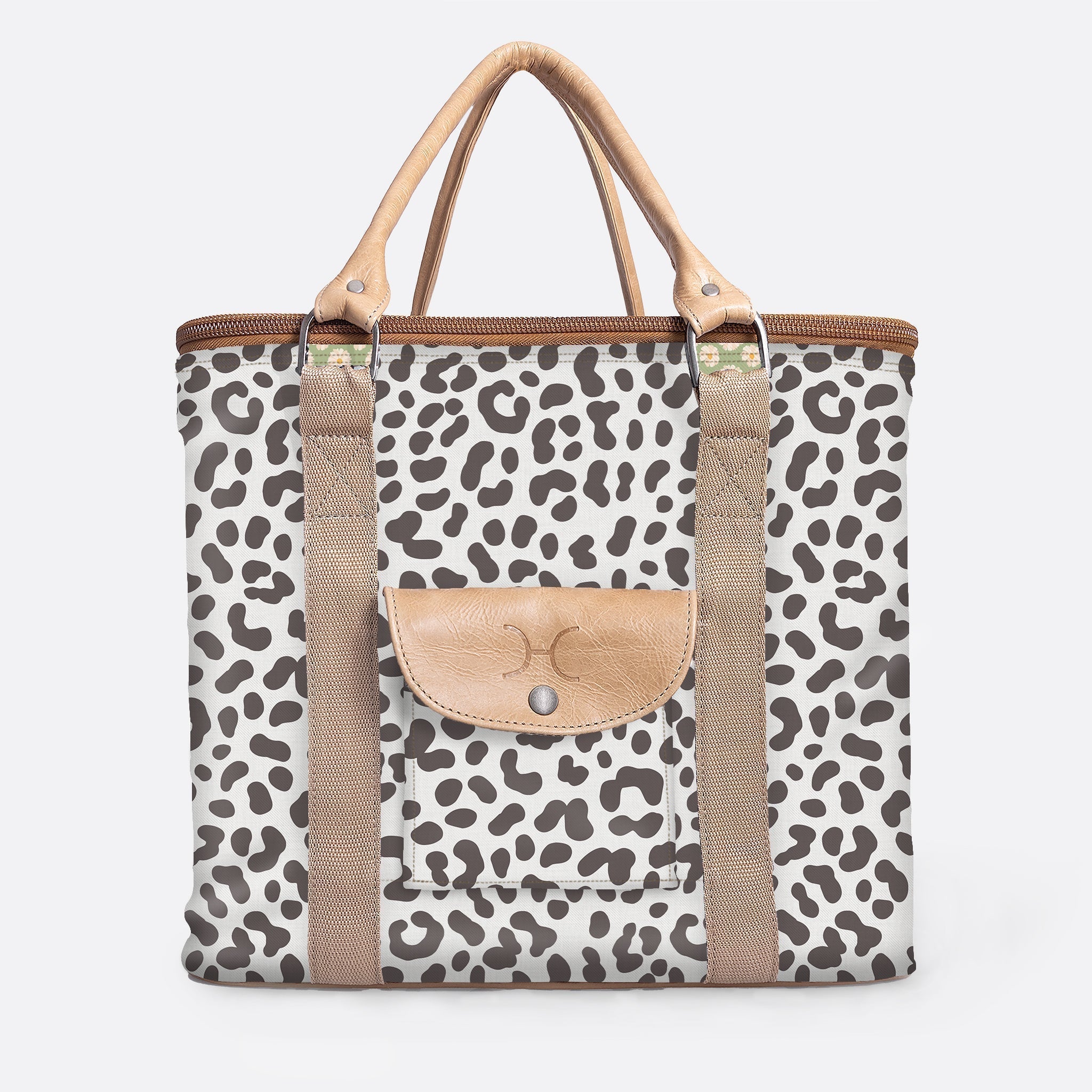 25l Box Cooler | Laminated Fabric with Genuine Leather & Hard Inner | Corporate Cheetah – White Box Cooler by Thandana