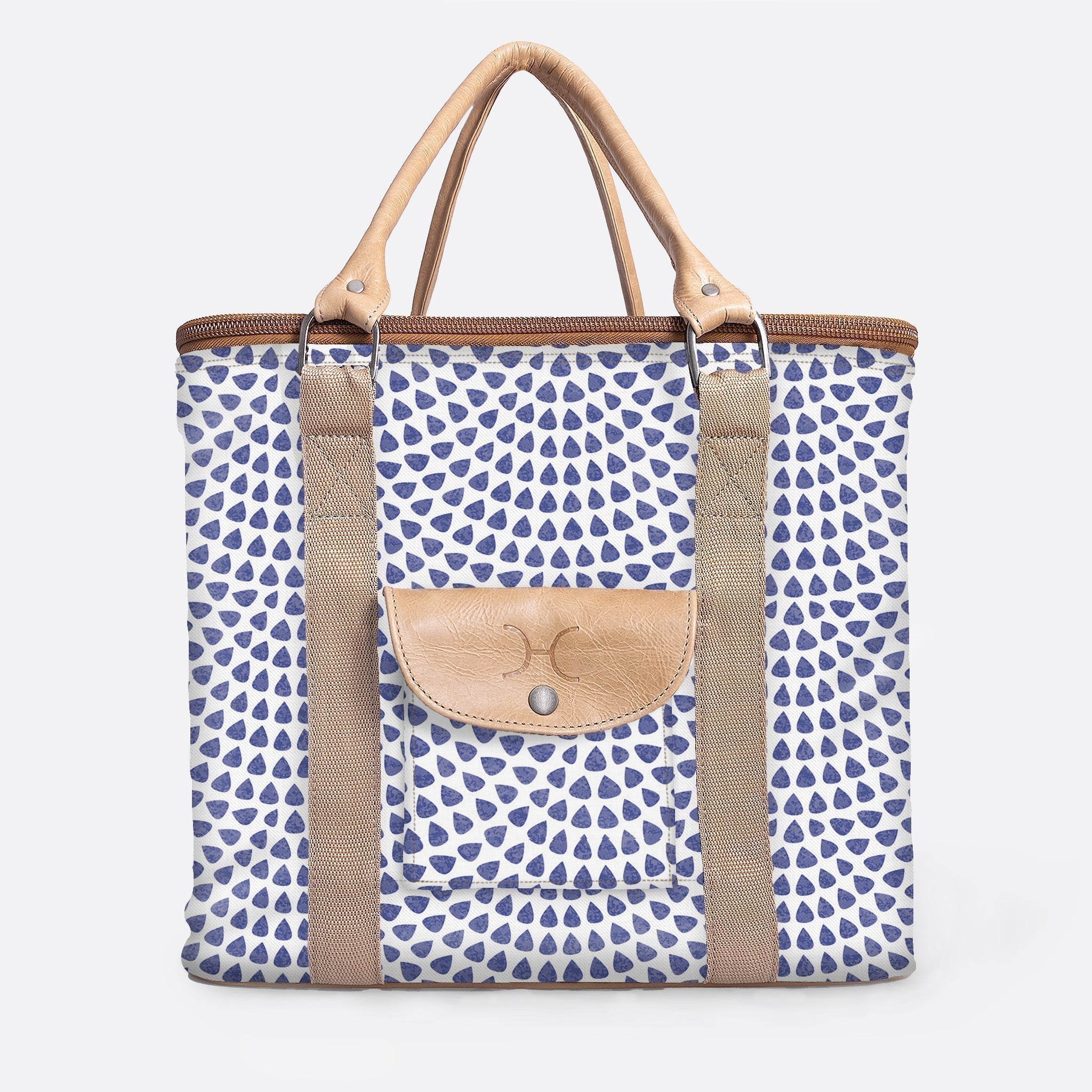 25l Box Cooler | Laminated Fabric with Genuine Leather & Hard Inner | Corporate Scale Away with me – Dazzling Blue Box