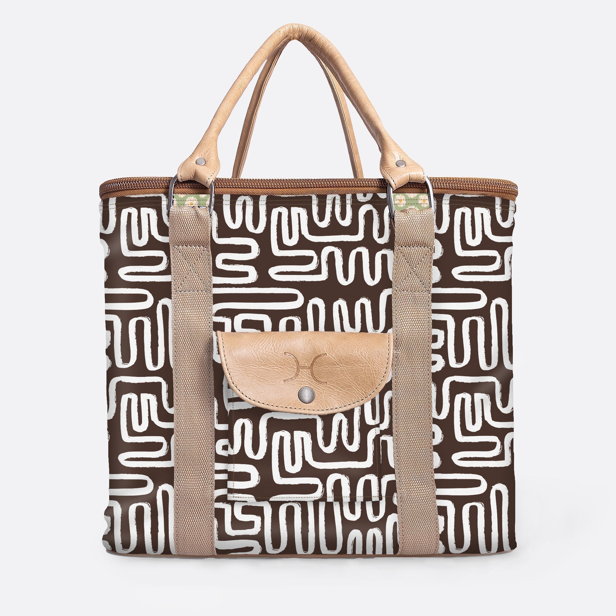 25l Box Cooler | Laminated Fabric with Genuine Leather & Hard Inner | Corporate Geo – Black Box Cooler by Thandana