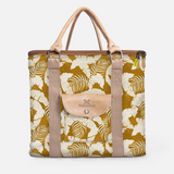 25l Box Cooler | Laminated Fabric with Genuine Leather & Hard Inner Bin Fauna - Earth Box Cooler by Thandana