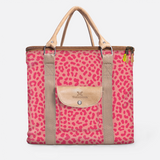 25l Box Cooler | Laminated Fabric with Genuine Leather & Hard Inner | Corporate Cheetah - Pink Box Cooler by Thandana