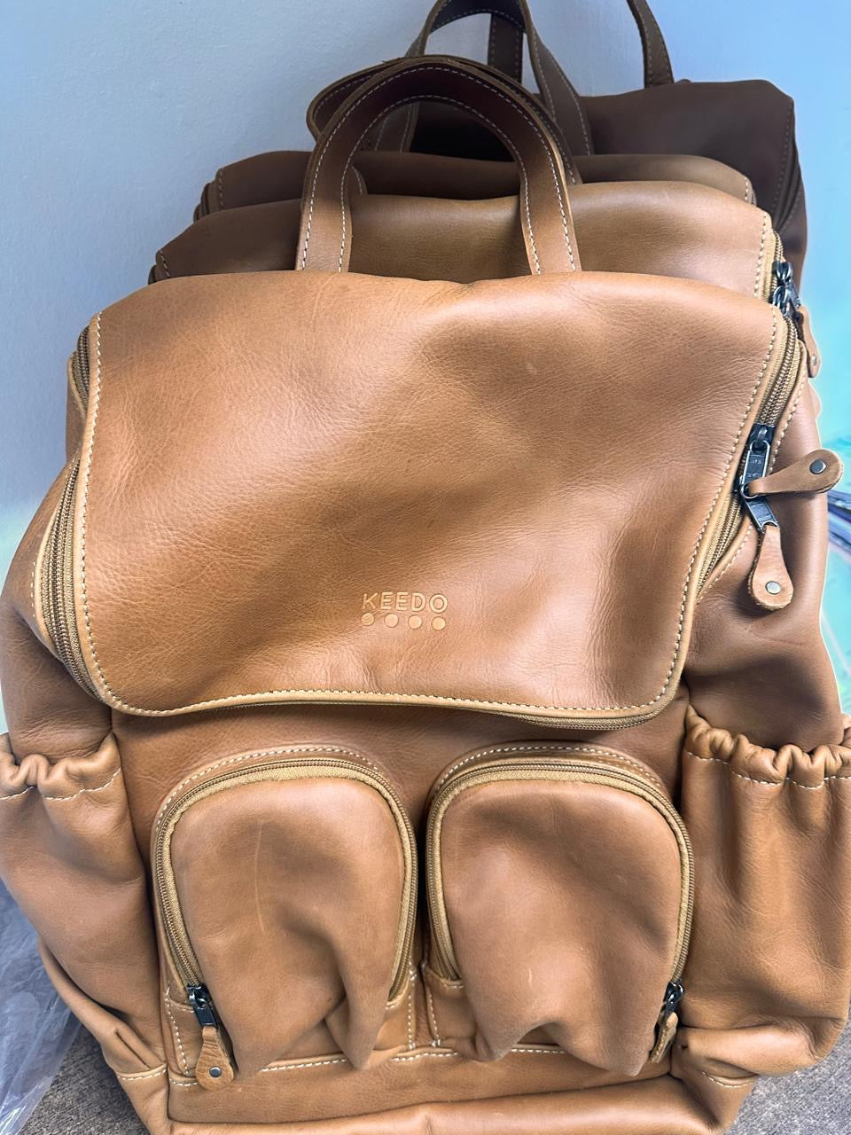 Laptop 15' Backpack | Genuine Leather | Corporate