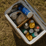 45l Big Boy Box Cooler | Laminated Fabric with Genuine Leather & Hard Inner Bin Box Cooler by Thandana