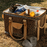 45l Big Boy Box Cooler | Laminated Fabric with Genuine Leather & Hard Inner Bin Box Cooler by Thandana