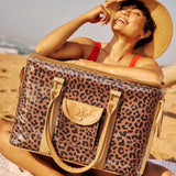 45l Big Boy Box Cooler | Laminated Fabric with Genuine Leather & Hard Inner Bin Box Cooler by Thandana