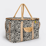 45l Big Boy Box Cooler | Laminated Fabric with Genuine Leather & Hard Inner Bin Nomad Stripe - Pitch Box Cooler
