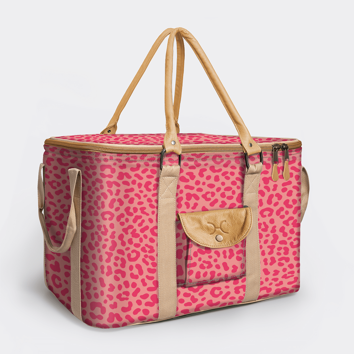 45l Big Boy Box Cooler | Laminated Fabric with Genuine Leather & Hard Inner Bin Box Cooler by Thandana