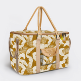 45l Big Boy Box Cooler | Laminated Fabric with Genuine Leather & Hard Inner Bin Fauna - Earth Box Cooler by Thandana