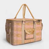 45l Big Boy Box Cooler | Laminated Fabric with Genuine Leather & Hard Inner Bin Python - Bloom Box Cooler by Thandana