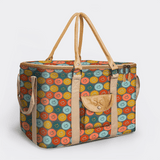 45l Big Boy Box Cooler | Laminated Fabric with Genuine Leather & Hard Inner Bin Smiley - Jet Box Cooler by Thandana