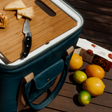 45l Big Boy Cooler | Genuine Leather & Hard Inner Bin Aqua Leather Box Cooler by Thandana