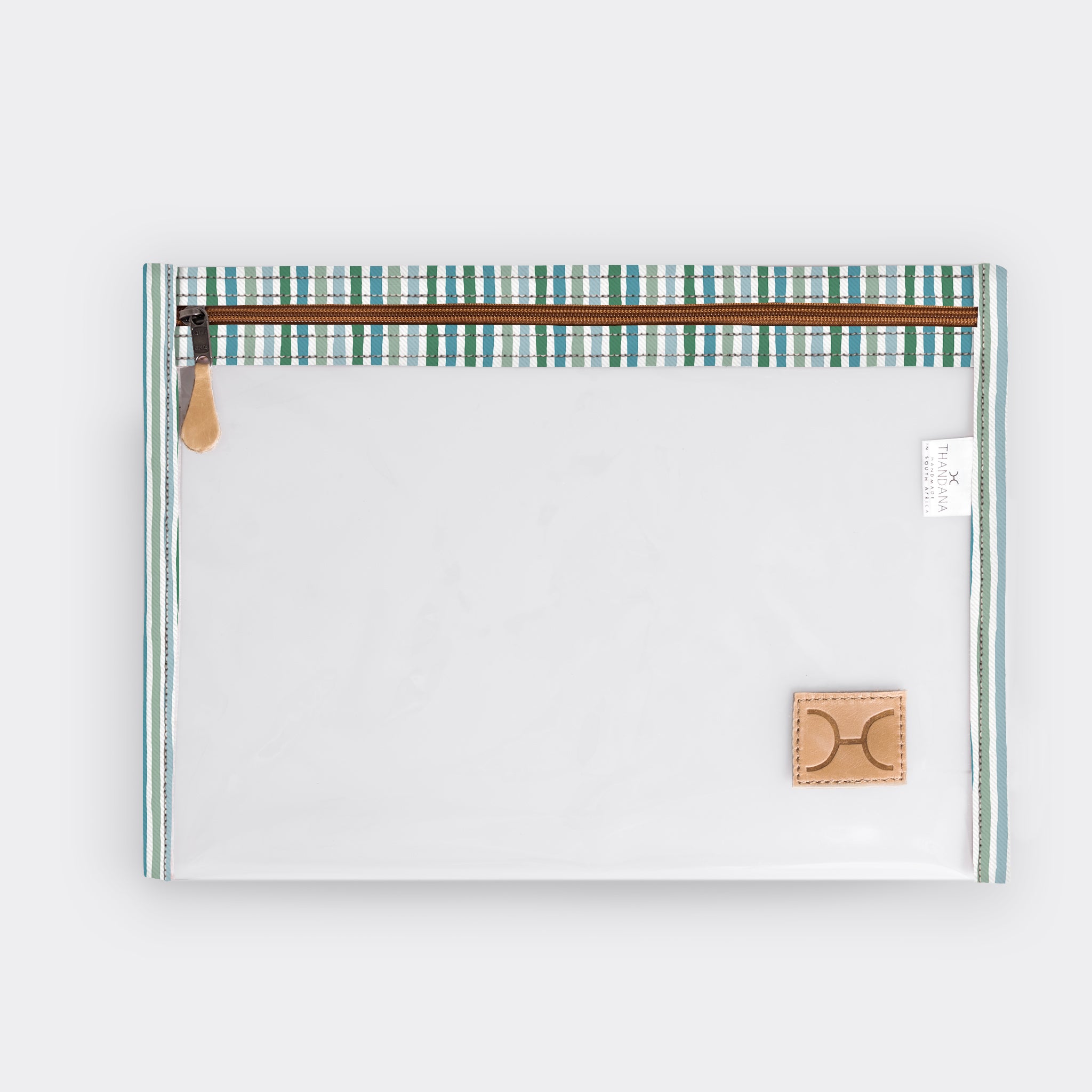 Clear Document Pouch Laminated Fabric RTS