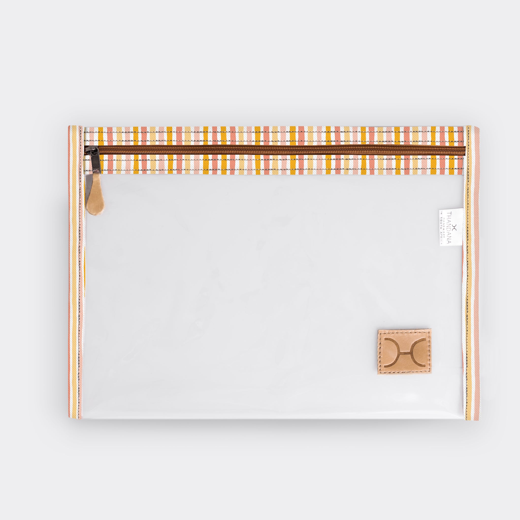 Clear Document Pouch Laminated Fabric RTS