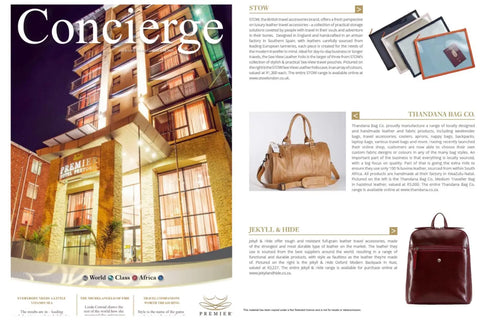 Conceirge Magazine March 2019 - Medium Traveler Hazelnut  