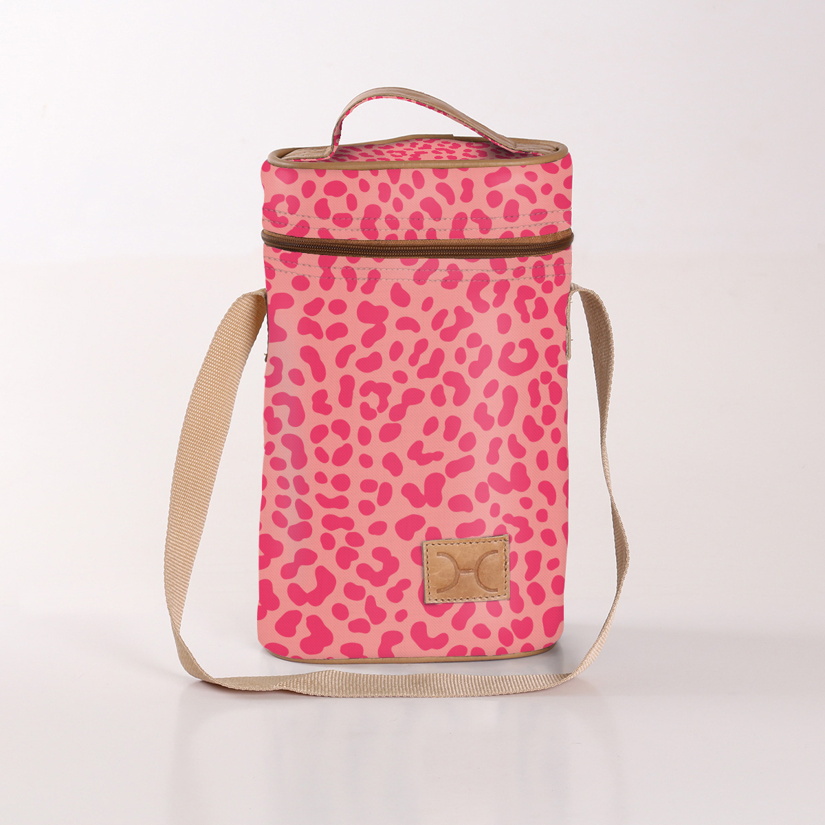 Wine Cooler Double | Laminated Fabric with Genuine Leather | In Stock