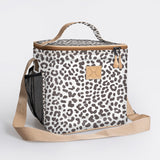 Lunch Box Cooler | Laminated Fabric with Genuine Leather | In Stock