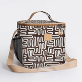 Lunch Box Cooler | Laminated Fabric with Genuine Leather | In Stock