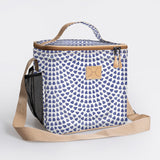 Lunch Box Cooler | Laminated Fabric with Genuine Leather | In Stock