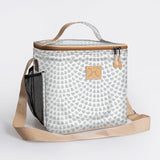 Lunch Box Cooler | Laminated Fabric with Genuine Leather | In Stock
