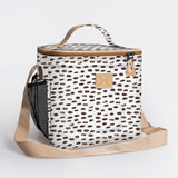 Lunch Box Cooler | Laminated Fabric with Genuine Leather | In Stock