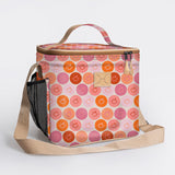Lunch Box Cooler | Laminated Fabric with Genuine Leather | In Stock