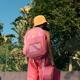 Kids Backpack | Laminated Fabric with Genuine Leather | In Stock