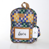 Kids Backpack | Laminated Fabric with Genuine Leather | In Stock
