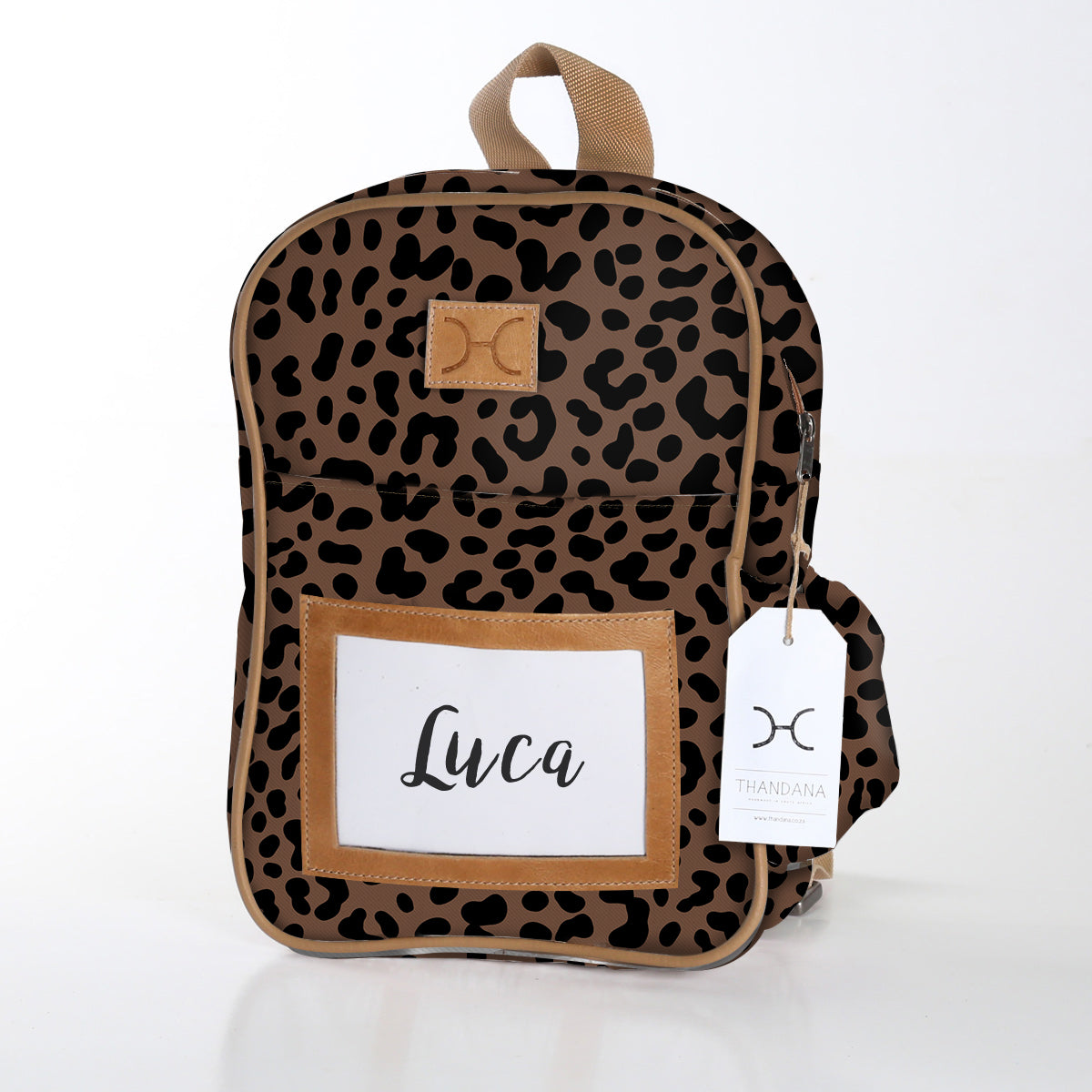 Kids Backpack | Laminated Fabric with Genuine Leather | In Stock