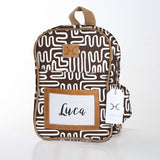 Kids Backpack | Laminated Fabric with Genuine Leather | In Stock