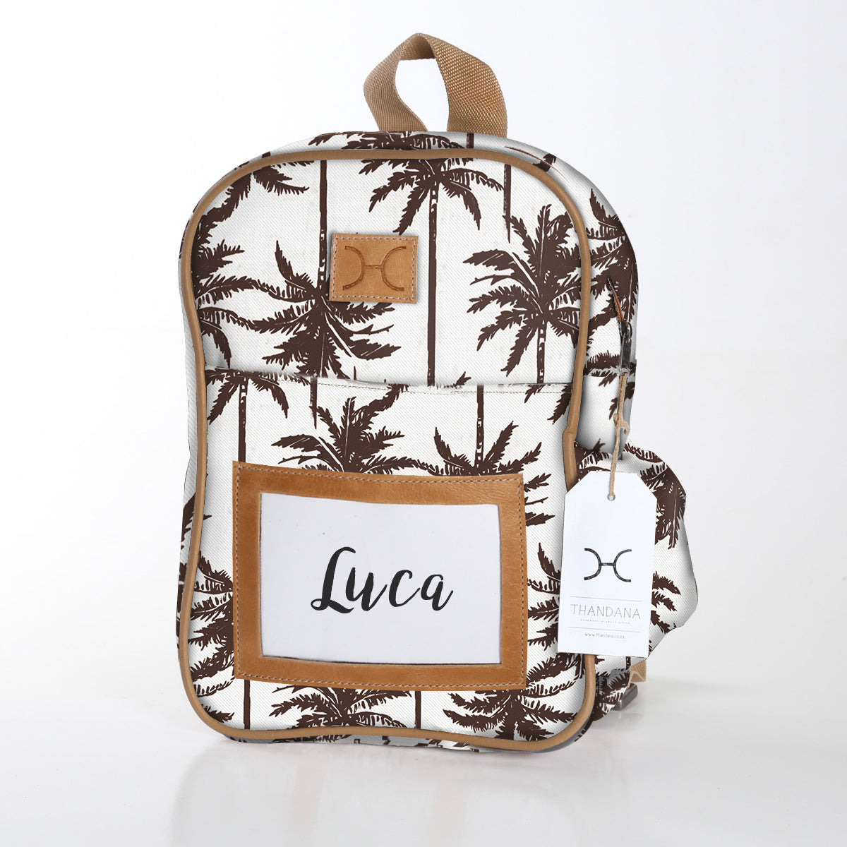 Kids Backpack | Laminated Fabric with Genuine Leather | In Stock