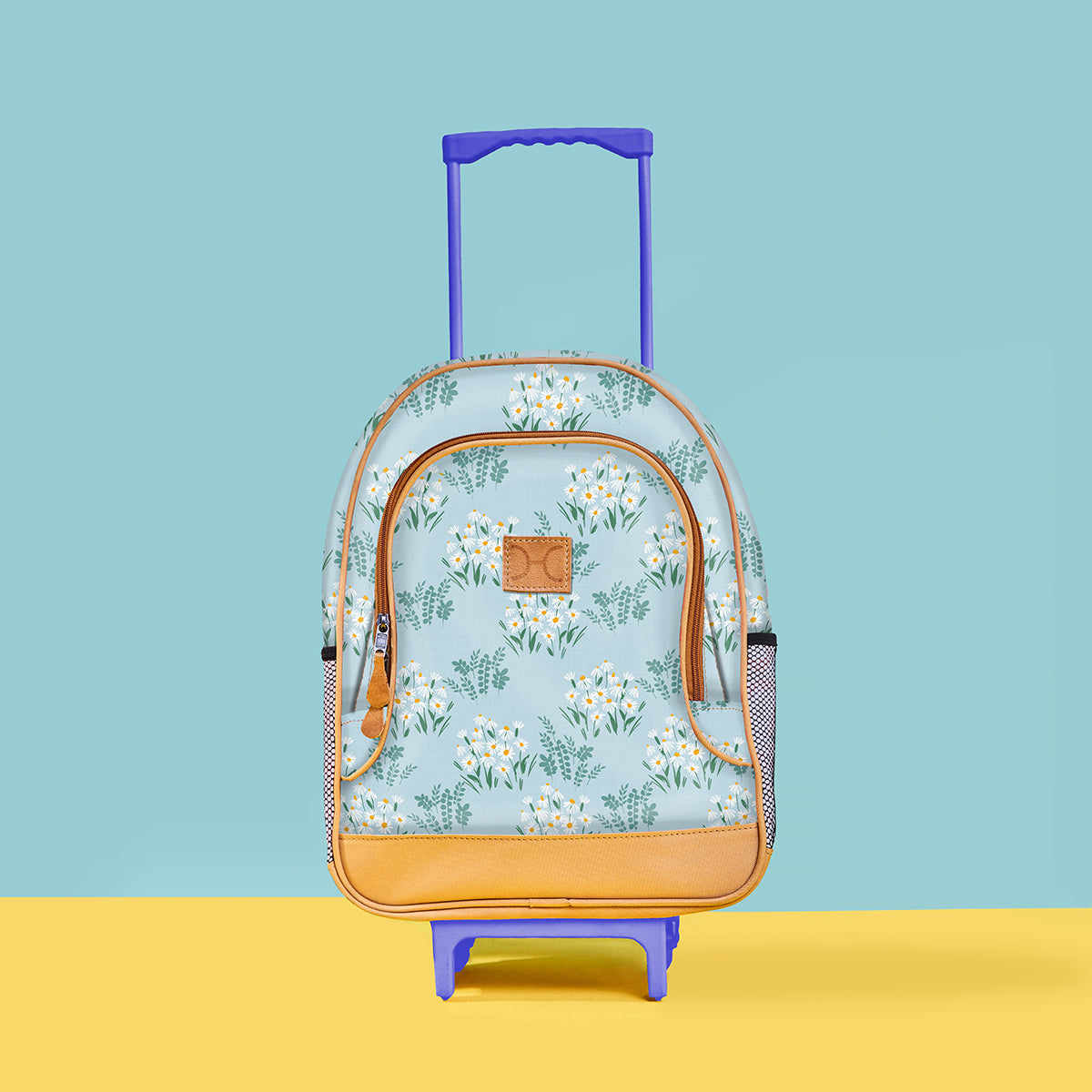 Kids Wheelie Backpack Blue handle – Thandana
