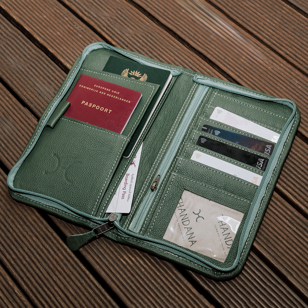Travel Wallet Large | Leather