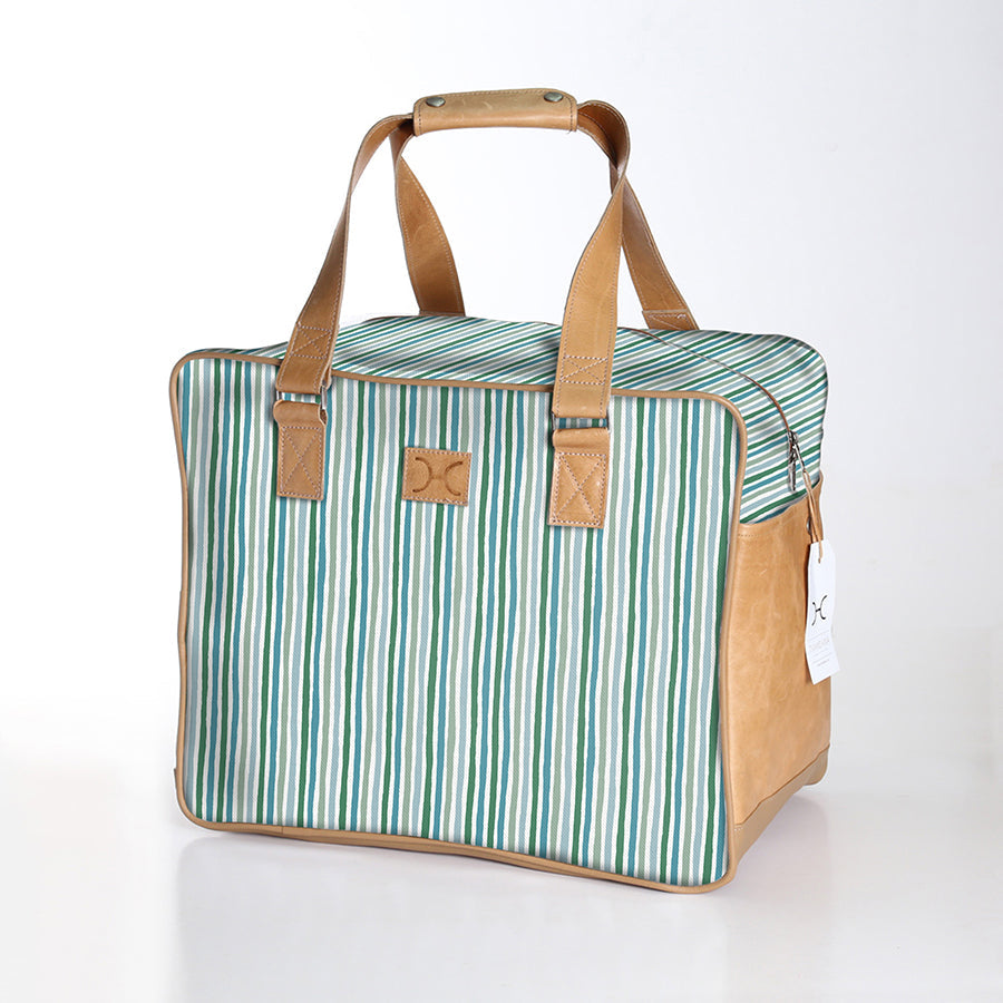 Kids Large Weekender Luggage | Laminated Fabric with Genuine Leather