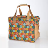Large Weekender Luggage | Laminated Fabric with Genuine Leather
