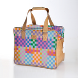 Kids Large Weekender Luggage | Laminated Fabric with Genuine Leather