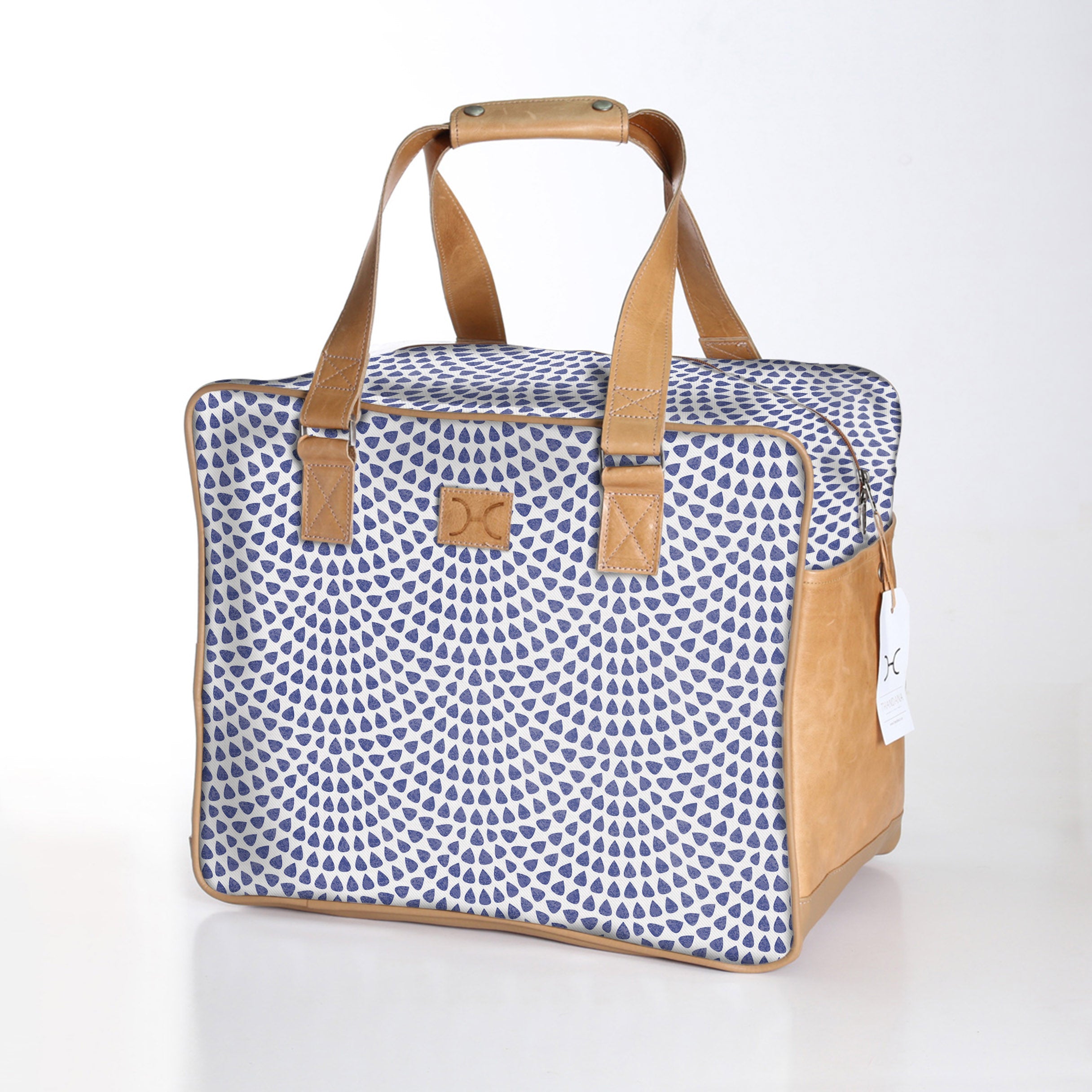 Kids Large Weekender Luggage | Laminated Fabric with Genuine Leather