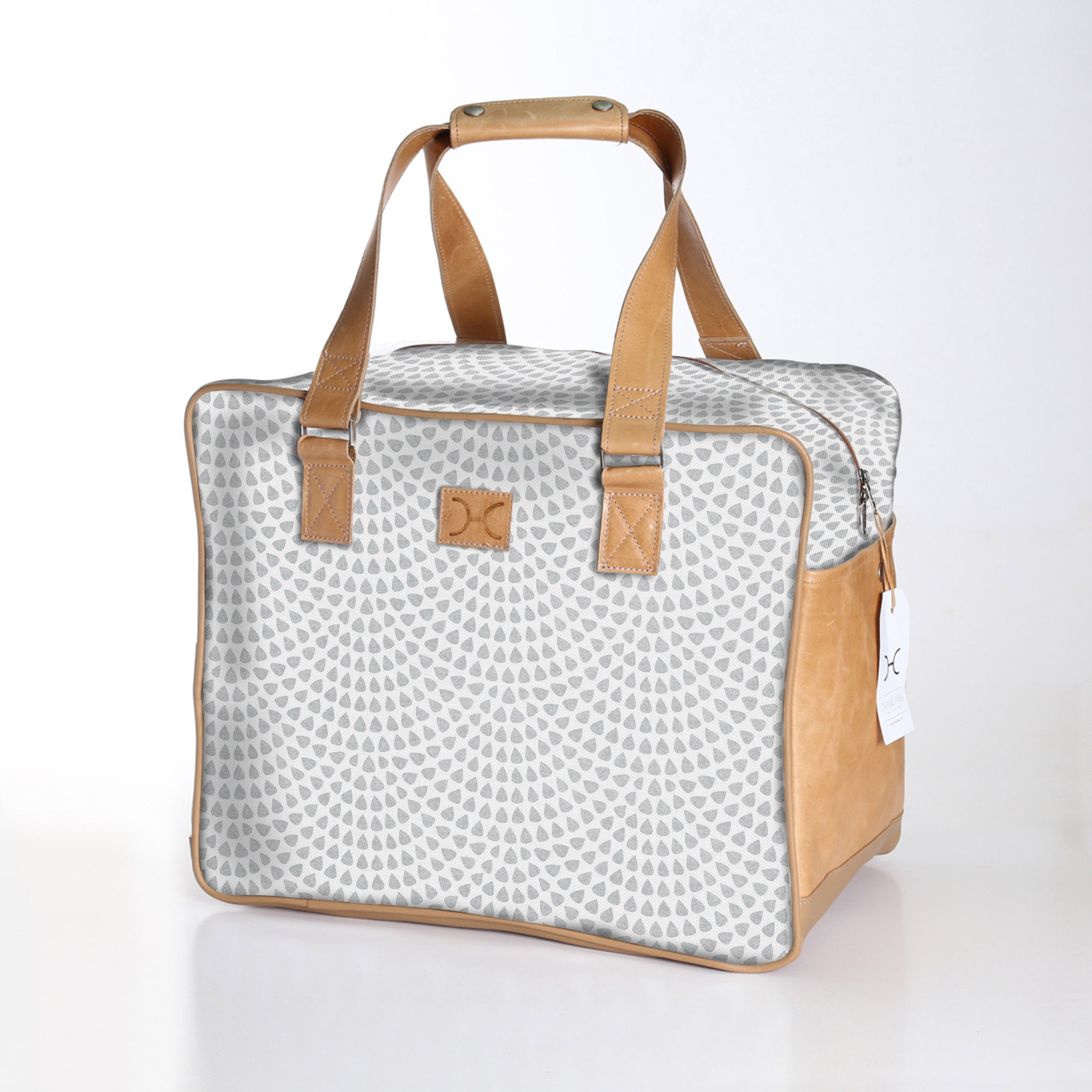 Kids Large Weekender Luggage | Laminated Fabric with Genuine Leather