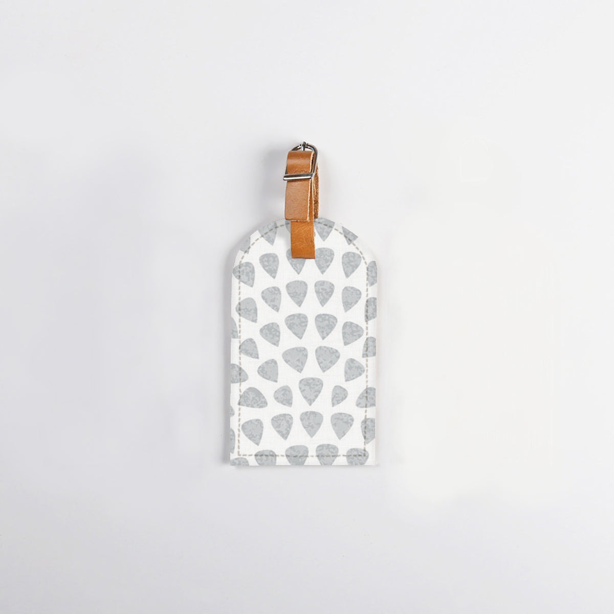 Luggage Tag Stud | Laminated Fabric with Genuine Leather