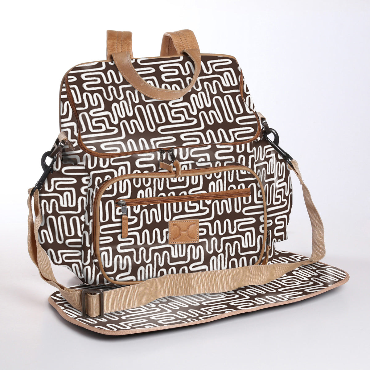 Baby Nappy Backpack Laminated Fabric RTS