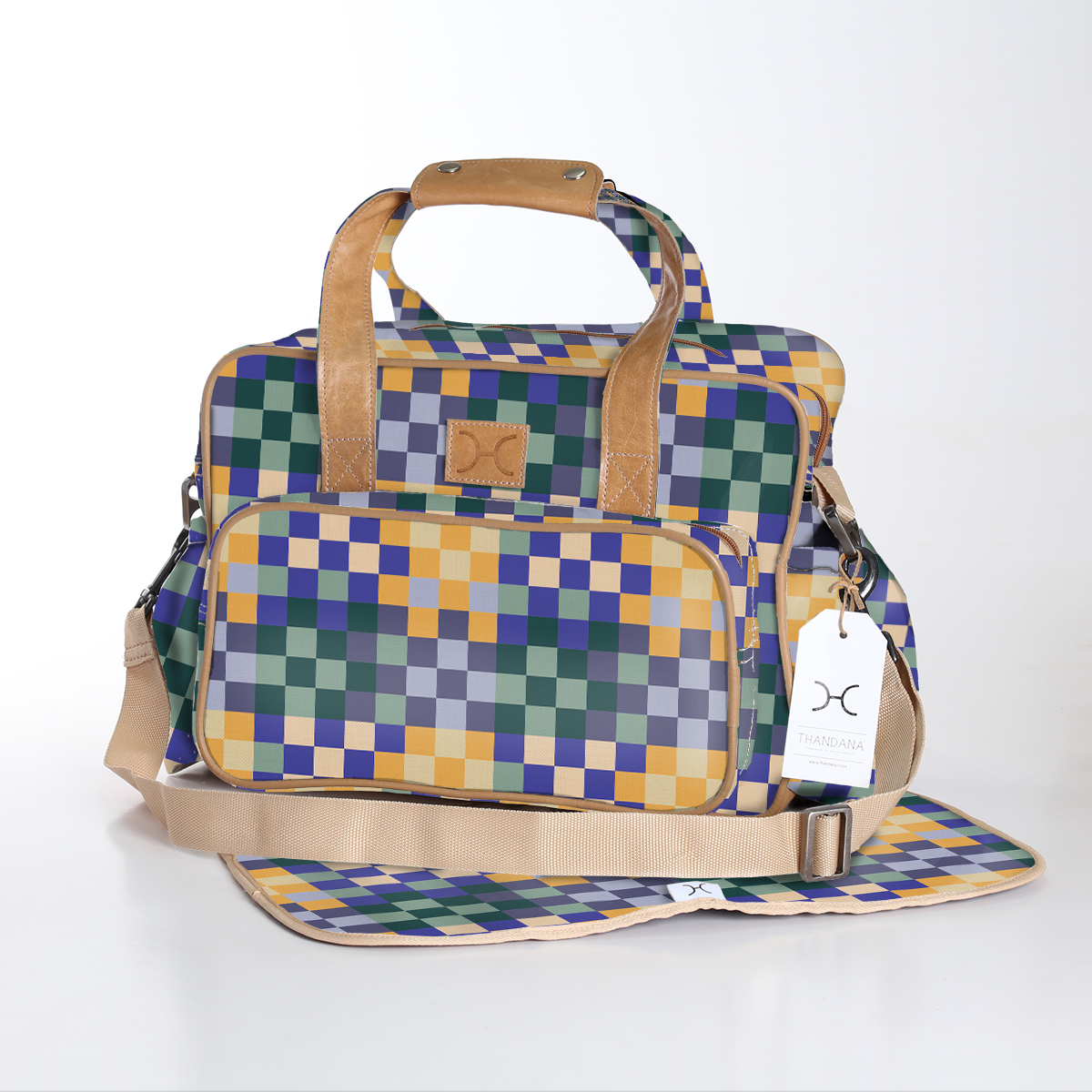 Baby Nappy Bag  | Laminated Fabric | RTS