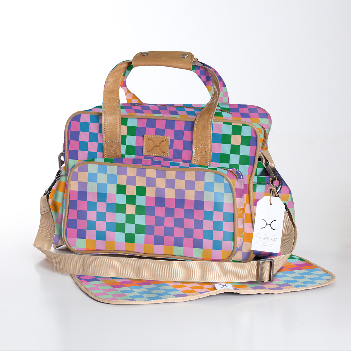 Baby Nappy Bag  | Laminated Fabric | RTS