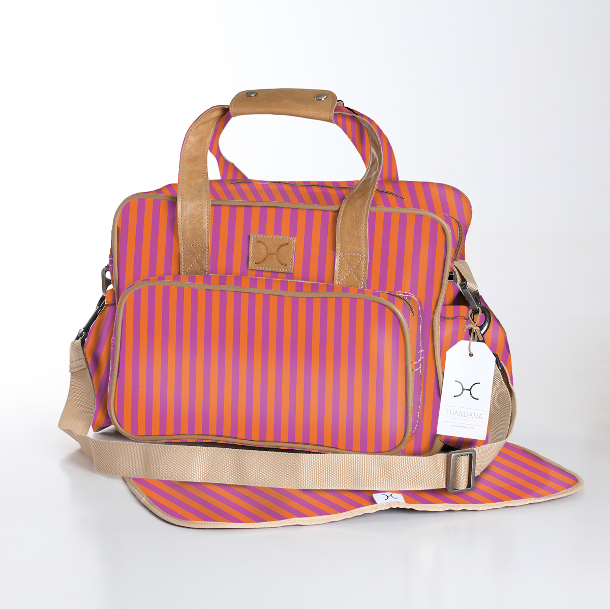 Baby Nappy Bag  | Laminated Fabric | RTS