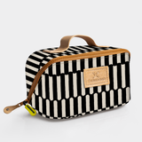 Kids Side Mouth Vanity Bag | Laminated Fabric with Genuine Leather