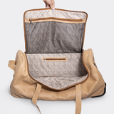 Wheelie Travel Bag Leather