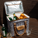 25L Box Cooler | Laminated Fabric with Genuine Leather & Hard Inner Bin
