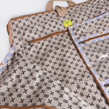 Carry All Travel Bag | Laminated Fabric with Genuine Leather