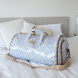 Carry All Travel Bag | Laminated Fabric with Genuine Leather